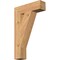Ekena Millwork Traditional Block Smooth Bracket, Western Red Cedar, 3 1/2"W x 14"D x 22"H BKT04X14X22TRA05SWR - alternate 1